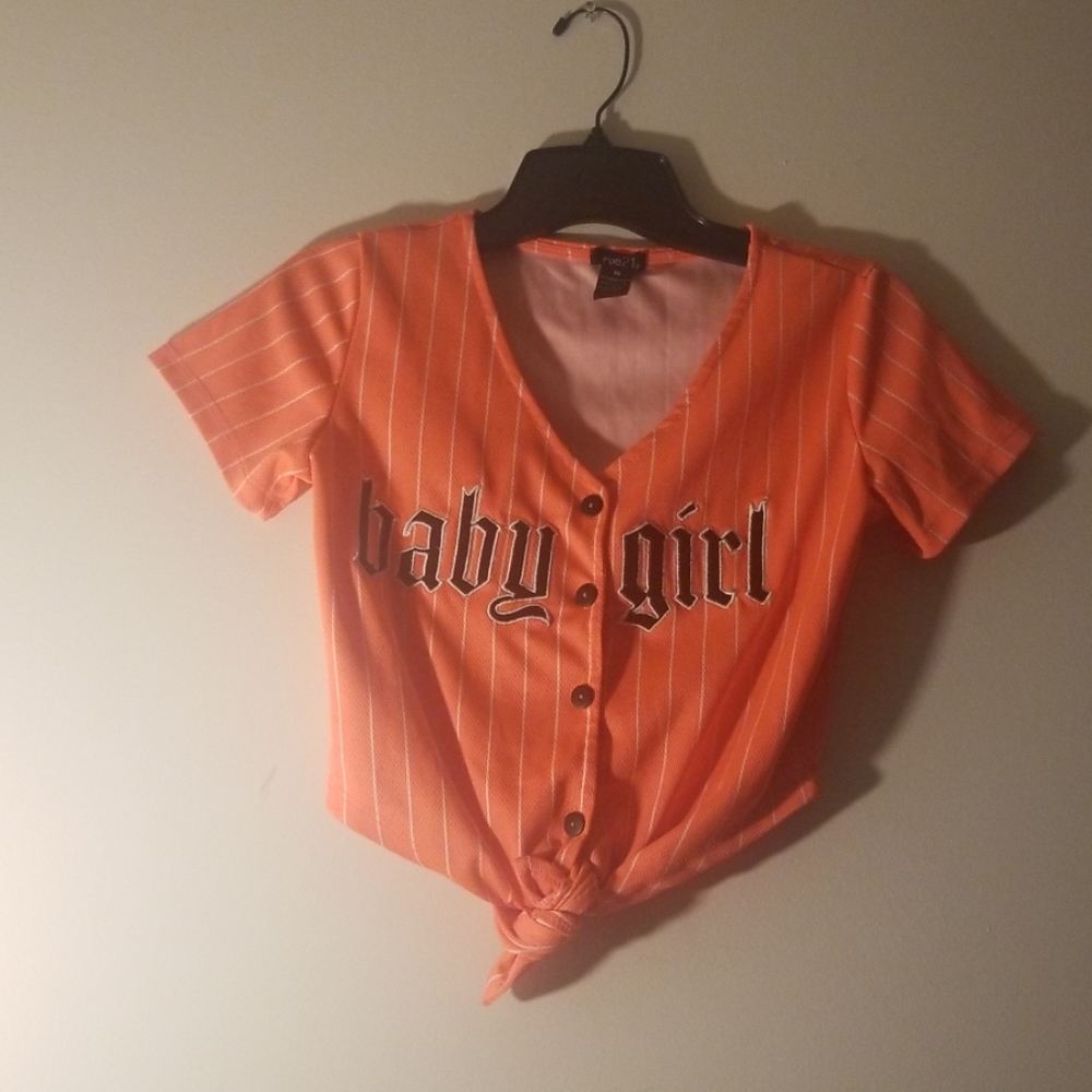 Baseball Baby Girl Crop Top